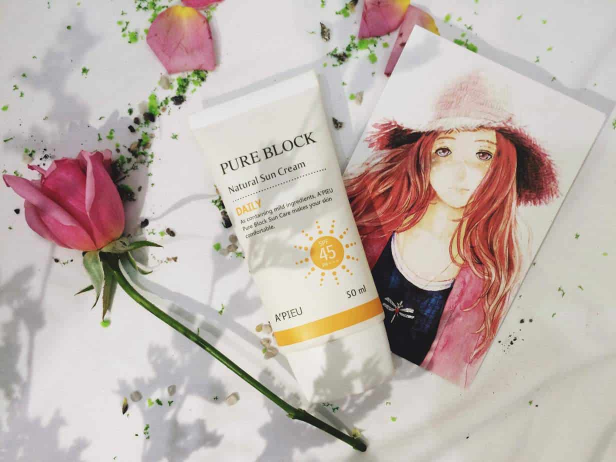 REVIEW - Kem Chống Nắng A'PIEU Pure Block Natural Daily Sun Cream